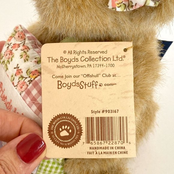 Ida Goodfriend Boyds Bears Plush Thinkin of Ya Series Holding Pillow With Tags - Picture 15 of 15